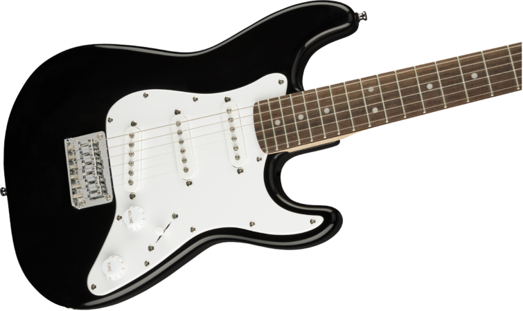 a white electric guitar