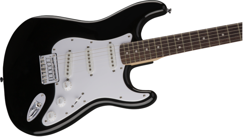 a white electric guitar