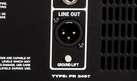 XLR line output