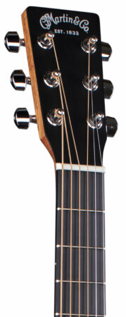 a black electric guitar