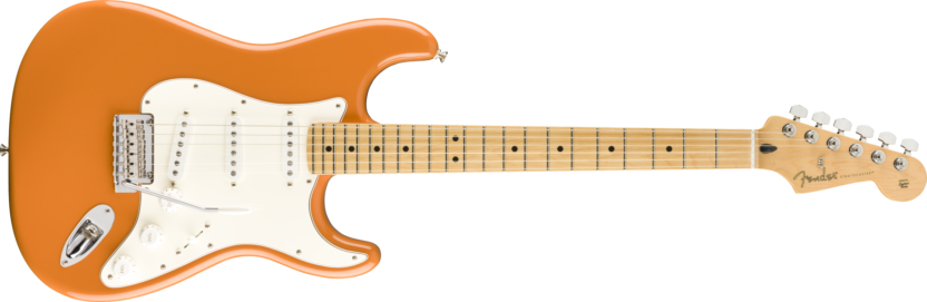 a close up of a guitar