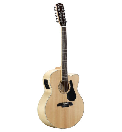 a brown acoustic guitar