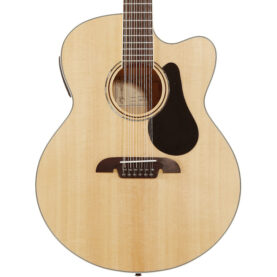 a brown acoustic guitar