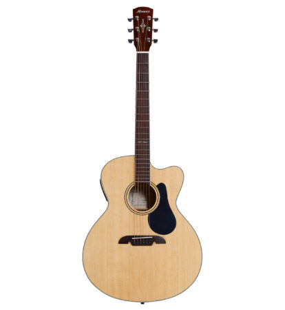 a brown acoustic guitar