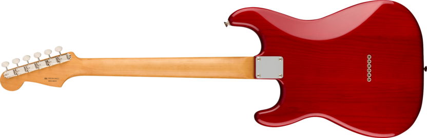 a red electric guitar