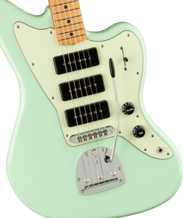 a white electric guitar