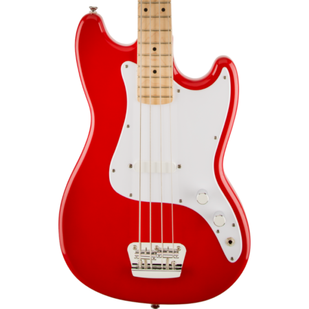 a red electric guitar