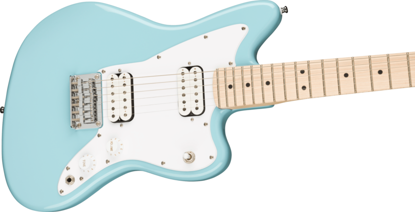 a white electric guitar