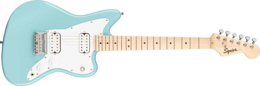 a white electric guitar