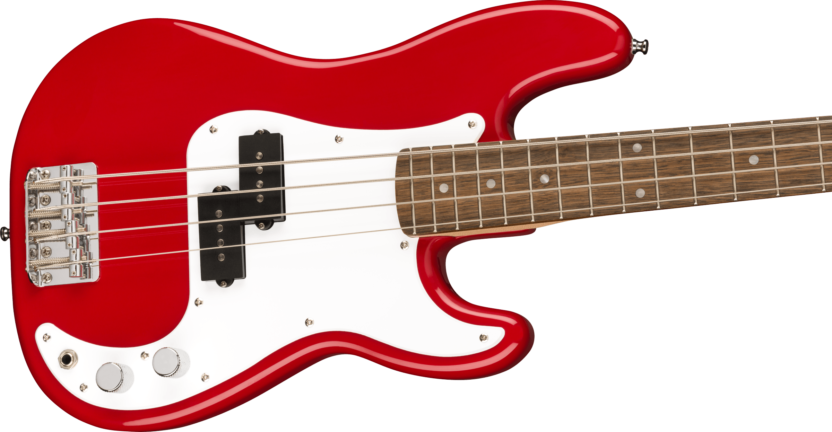 a red electric guitar