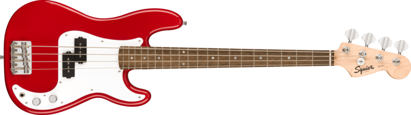 a red electric guitar