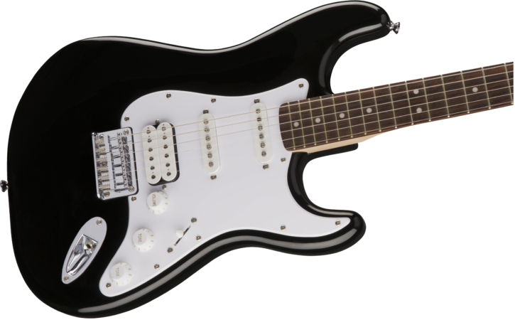 a white electric guitar