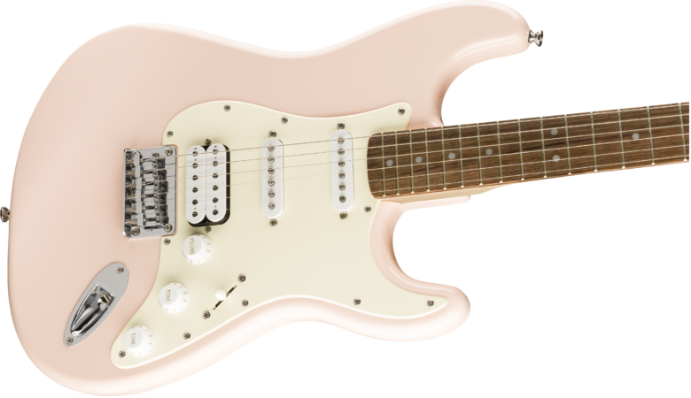 a white electric guitar