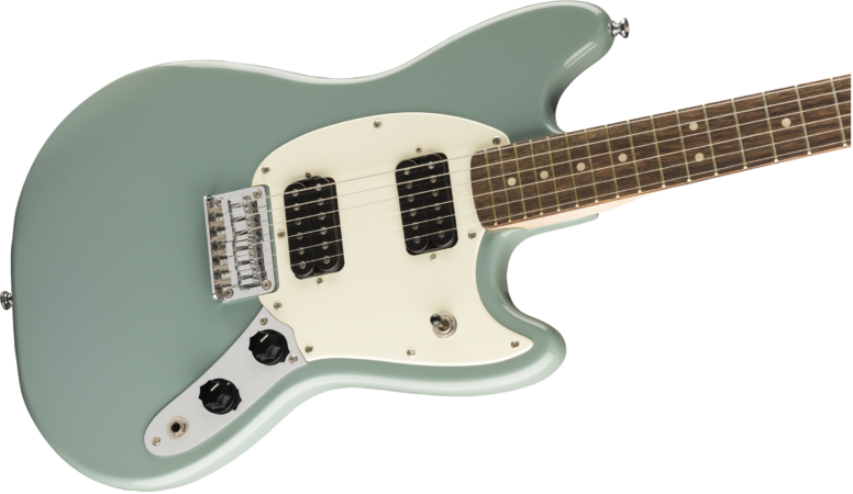 a white electric guitar