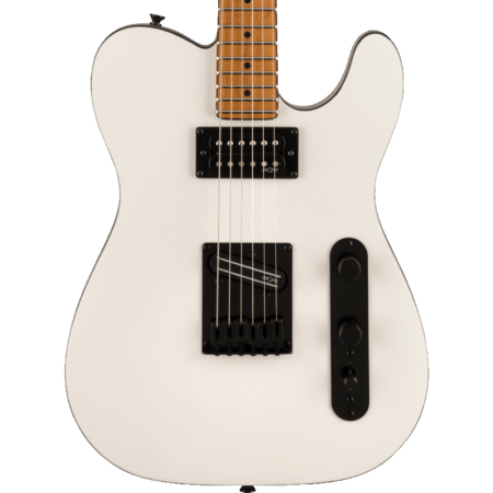 a white electric guitar