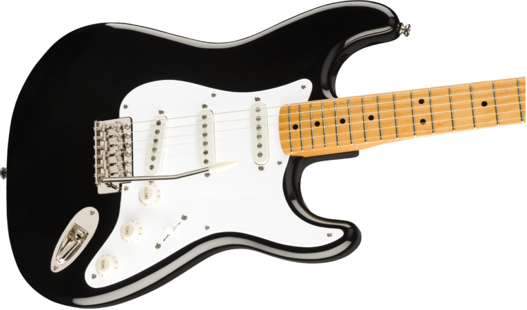 a white electric guitar