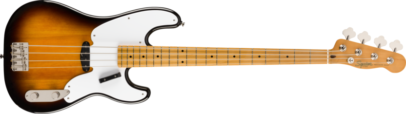 a brown electric guitar