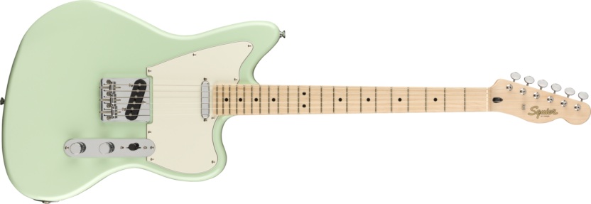 a white electric guitar