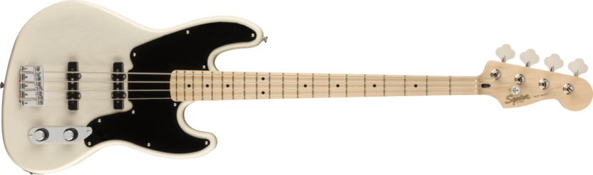 a white electric guitar