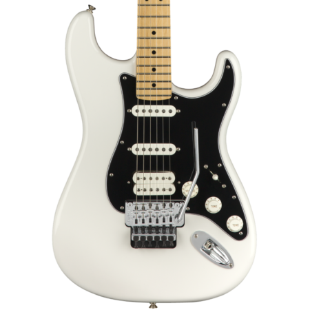 a white electric guitar