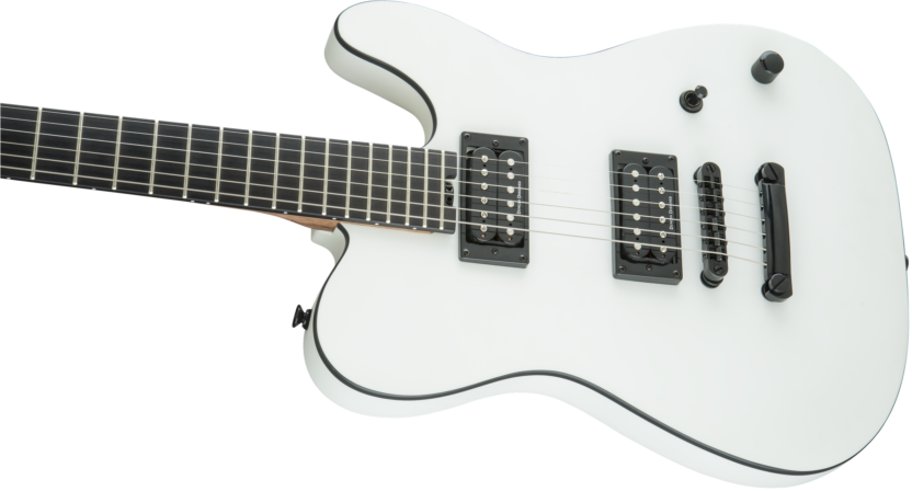 a white electric guitar