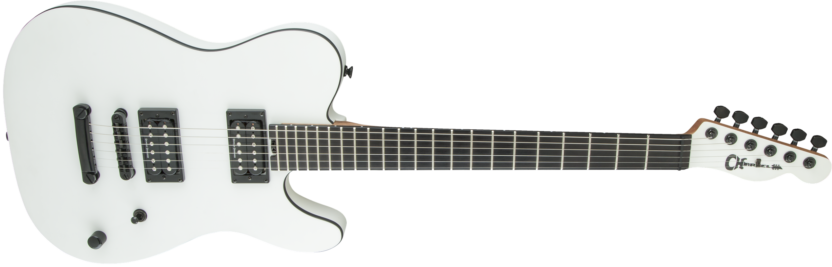 a white electric guitar