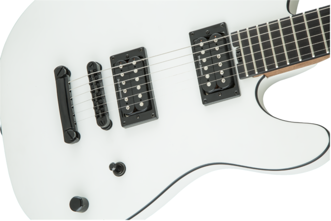 a white electric guitar