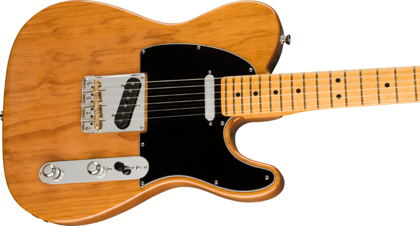 a brown electric guitar