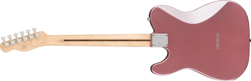 a pink electric guitar