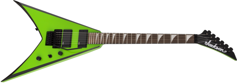 a green electric guitar