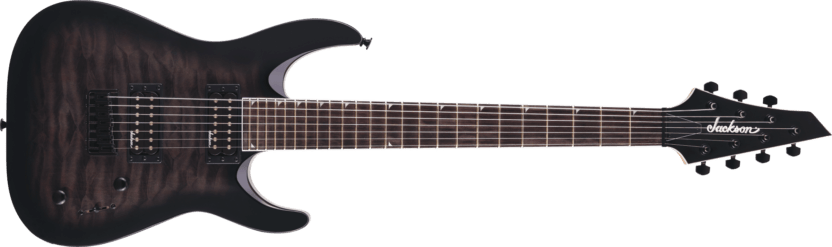 a black electric guitar